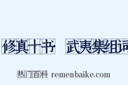 修真十书·武夷集组词是什么意思的图片